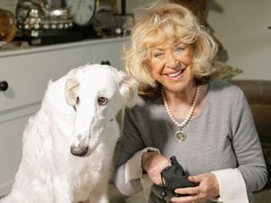 Lynda La Plante and her dog Hugo