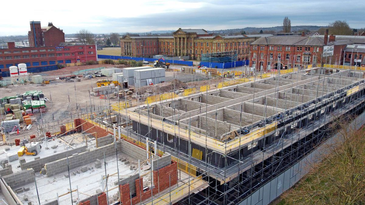 Work continues on the Royal Hospital site