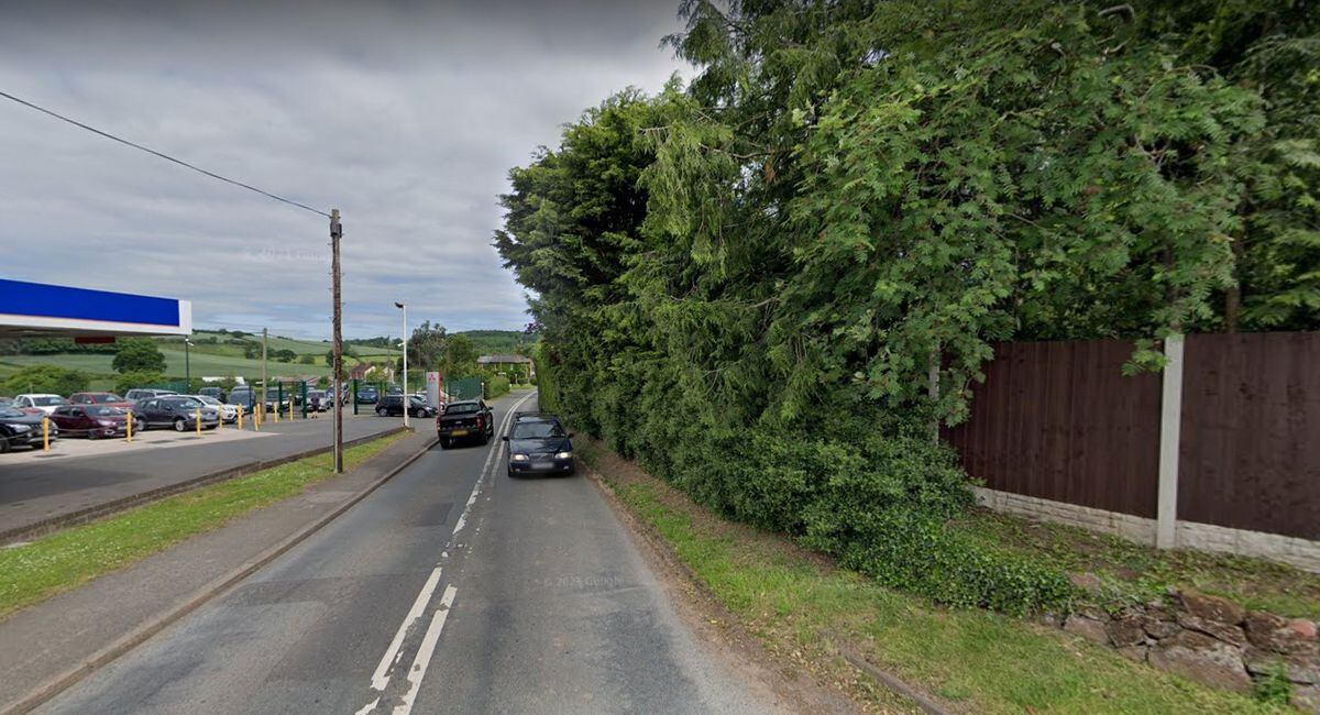 The motorcyclist was left seriously injured in the crash on the A451 in Dunley. Photo: Google Street Map