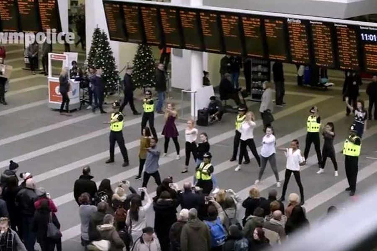 WATCH: Police flashmob at Birmingham New Street Station as forced marriage campaign launched