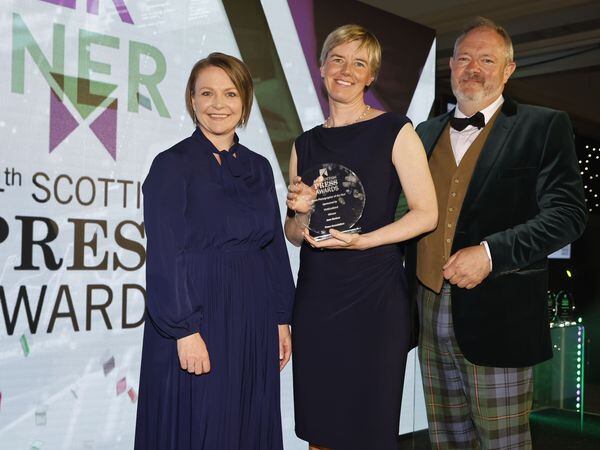 Jane Barlow at the 44th Scottish Press Awards