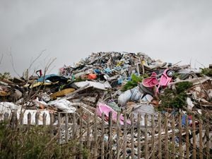 The pile of rubbish can be seen from Google Earth