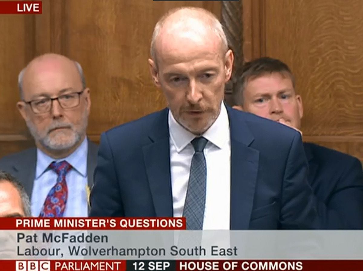 Wolverhampton South East MP Pat McFadden raised Lisa Skidmore's case at Prime Minister's Questions