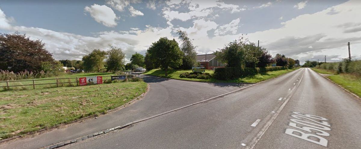 The entrance to the former golf course at Eccleshall Road, Norton Bridge. Photo: Google