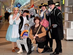 Cast members from Startime Variety, Halesowen, get set for their performance of Dick Whittington