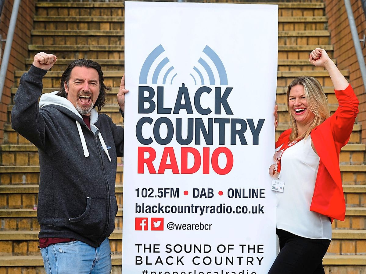 Celebrating today are Black Country Radio presenters Tracey Challis and Jason Kelly