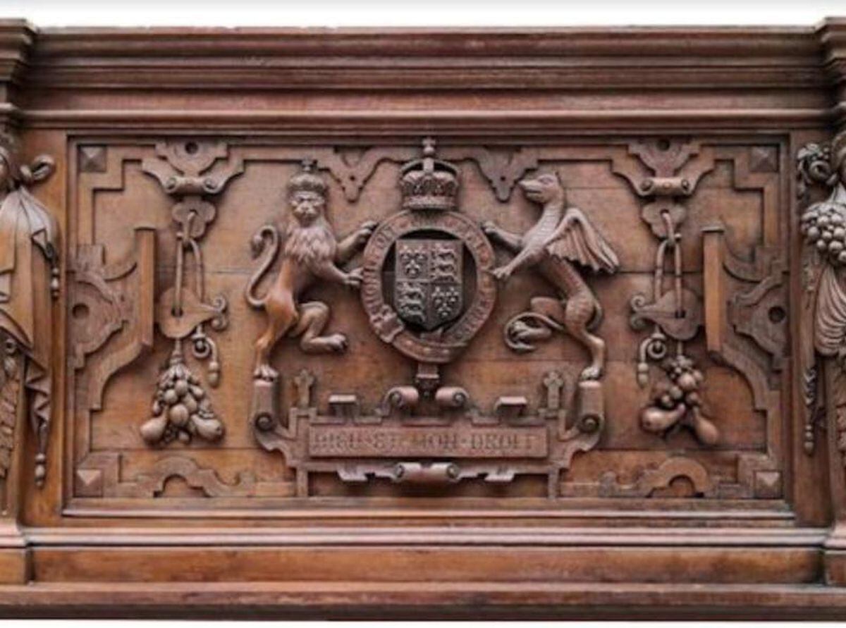 The Elizabethan overmantel. Photo courtesy of Whitchurch Auctions