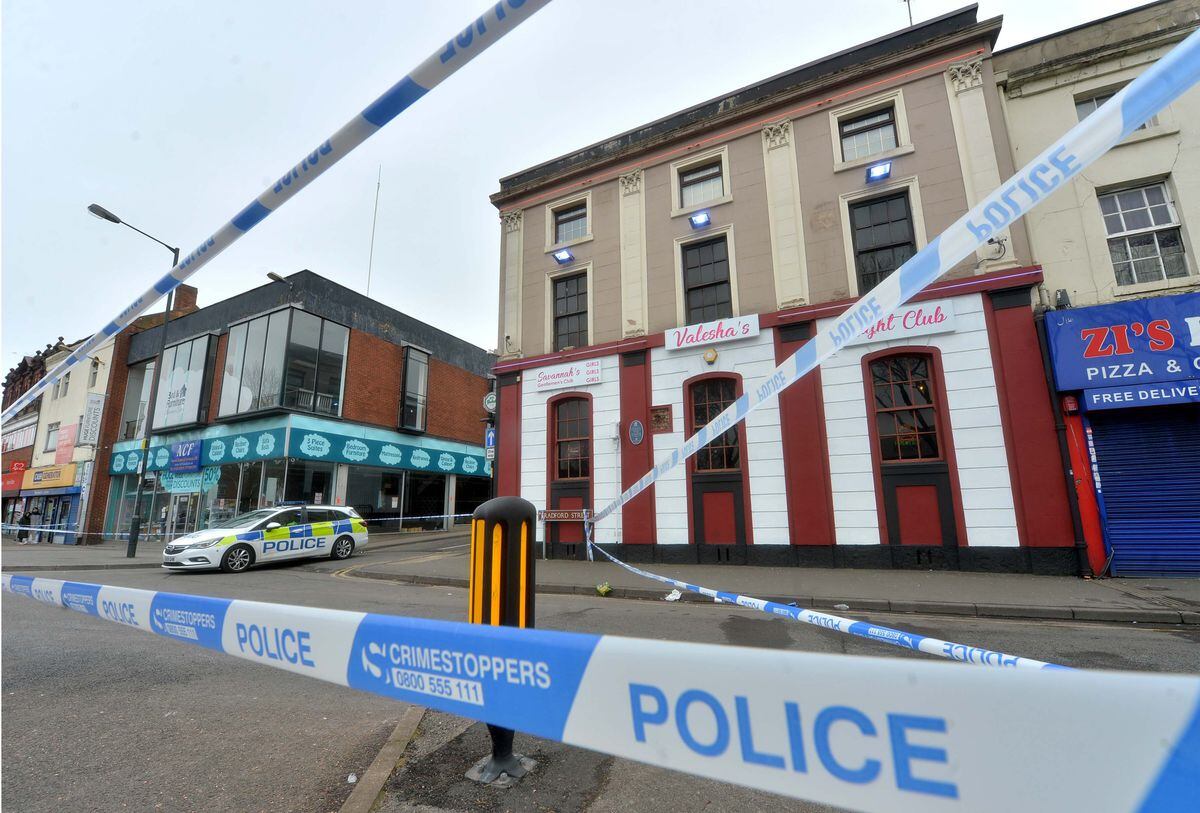 Police at the scene in Walsall last weekend