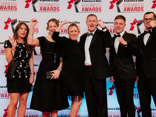 The winners of the Business of the Year category at the Express & Star Business Awards 2019 at Wolverhampton Racecourse were Cameron Homes from Chasetown in Staffordshire