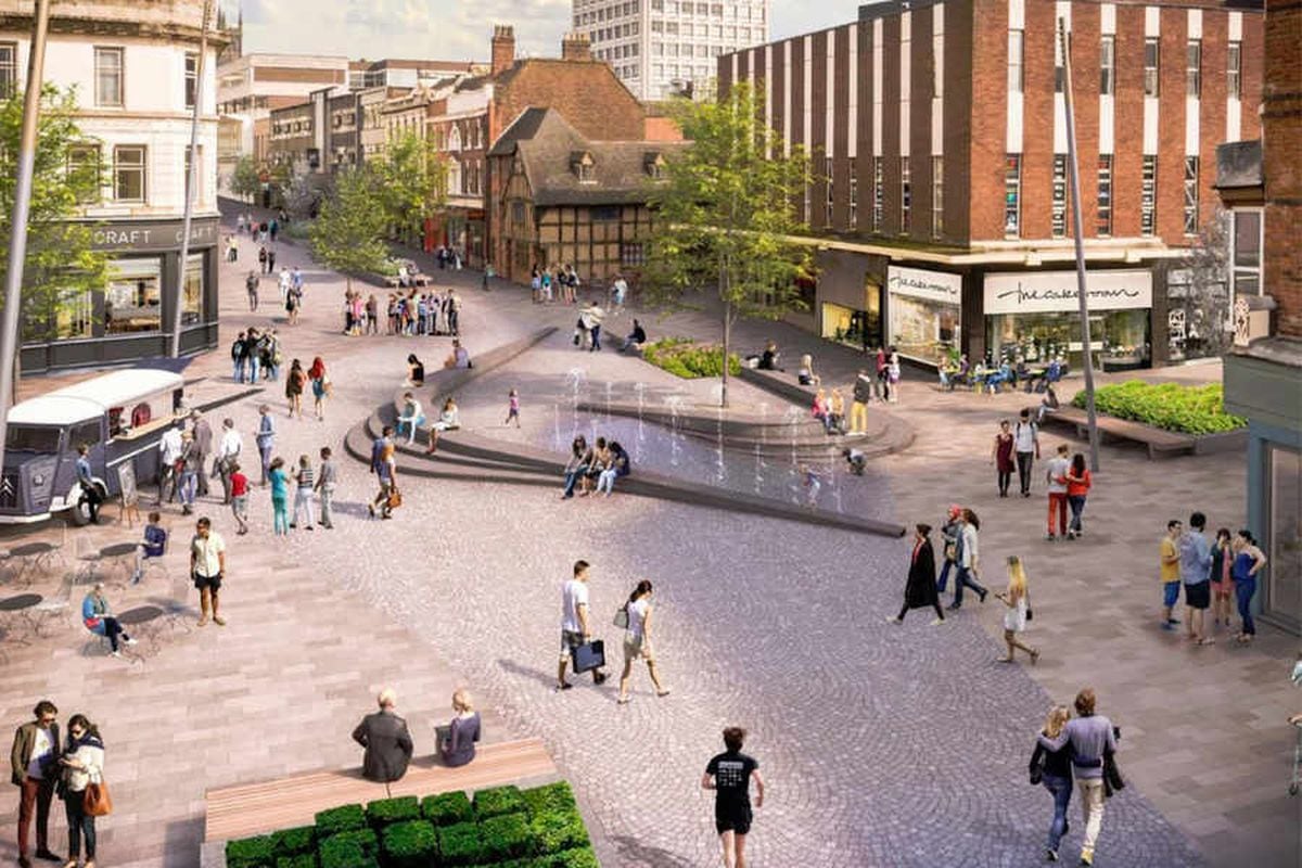 Pedestrians would be king on Victoria Square, helping to link Westside with shopping centres