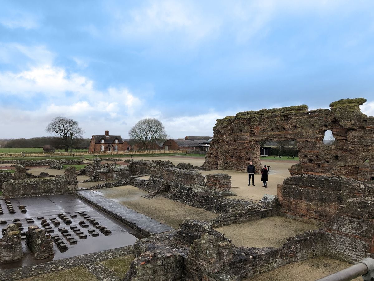 The Roman city of Viroconium, now Wroxeter near Shrewsbury