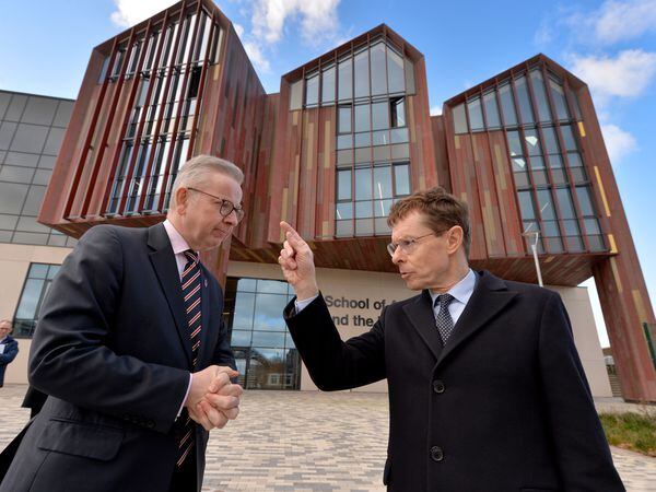 Levelling Up Secretary Michael Gove with West Midlands Mayor Andy Street