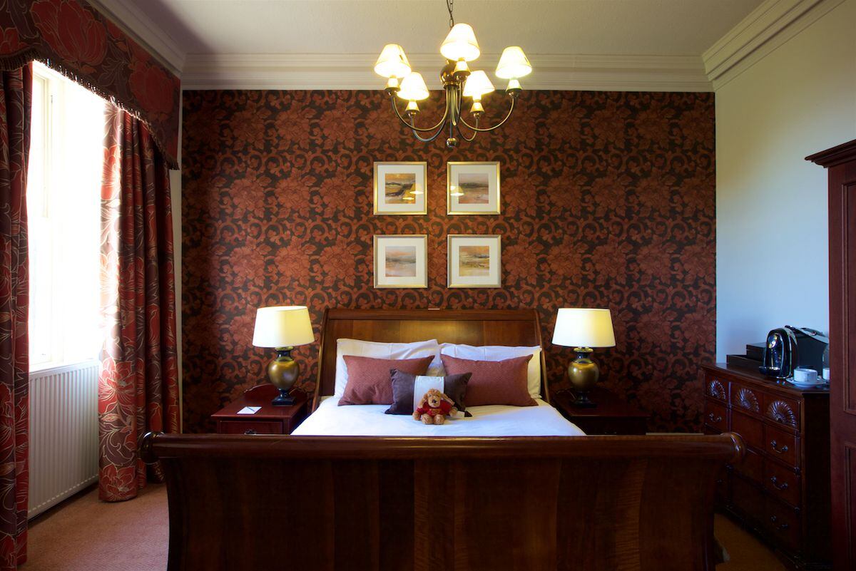 One of the beautiful rooms at Stonefield Castle