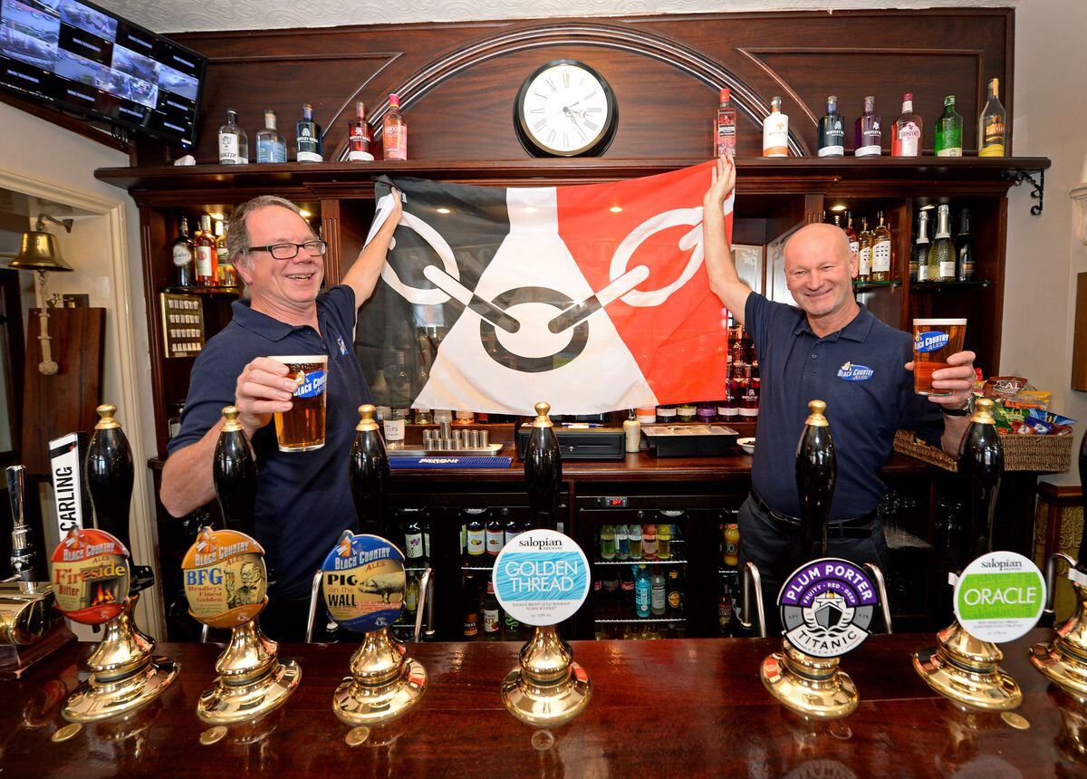 Black Country Ales head brewer Robin Shields and brewery director Martin Wilkes at the Old Bulls Head, in Lower Gornal