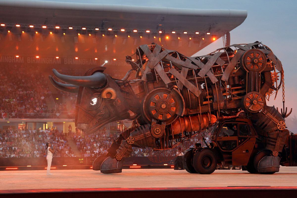 The Bull was a massive part of the opening ceremony. Photo: Davies Davies/PA Wire.