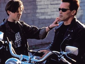 Edward Furlong and Arnold Schwarzenegger in Terminator 2