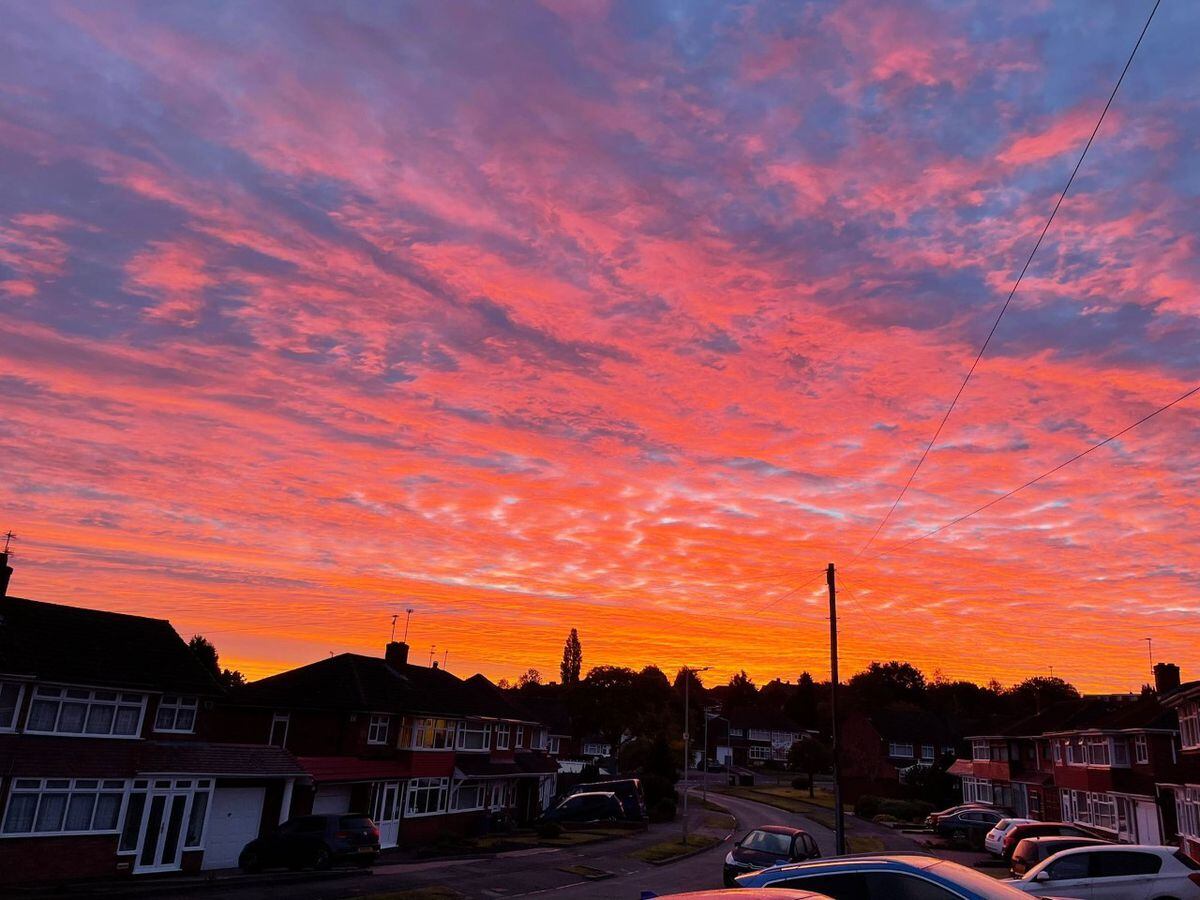 The sunrise over Ettinghshall Park in Wolverhampton taken by reader Andrew Morris 