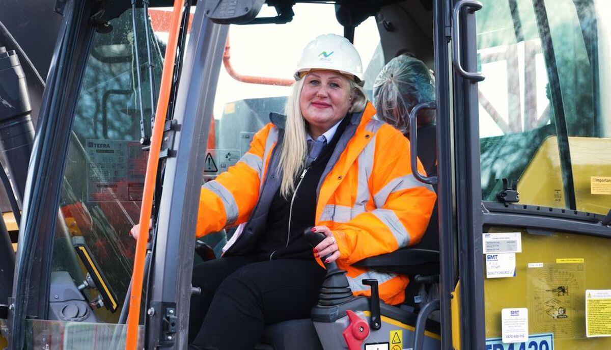 Site Manager, Kirsty Lynch, on-site at Jessup’s Lower Valley Road development in Dudley.