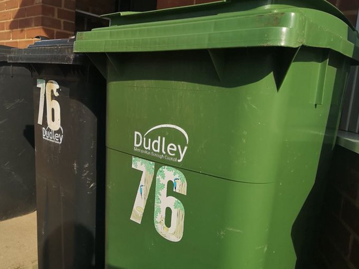A green and refuse bin in Dudley. Photo: Dudley Council