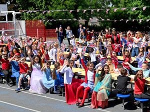 Jubilee celebrations at Hill Avenue Academy, Wolverhampton.