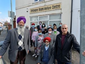 Chair Rob Marris and other members of Whitmore Reans Resource Centre, which has put out a public appeal for donations to help the centre continue to run after the pandemic seriously affected the finances of the centre. Pictured front left, director Davinder Singh Dhesi, founder Surjit Singh Khalsa and treasurer and director Bal Aujla