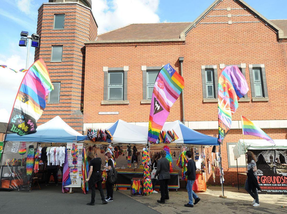 A previous Walsall Pride event