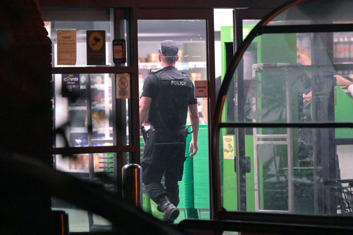 West Midlands Police cordoned off an ASDA supermarket car park in the Heath Town area of Wolverhampton after a man was stabbed to death. Photo: SnapperSKh.