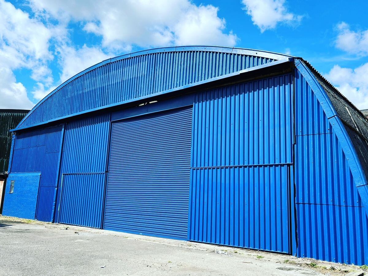 The Barton City Airport hangar that will house the 747's upper deck. Photo: Doors2Manual