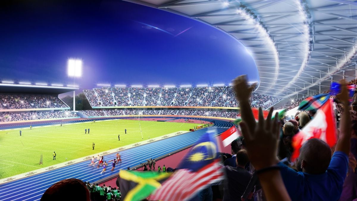 A revamped Alexander Stadium will host athletics at next year's Commonwealth Games. Photo: Birmingham City Council 