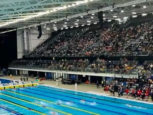 Spectators at the Sandwell Aquatics Centre for the first time
