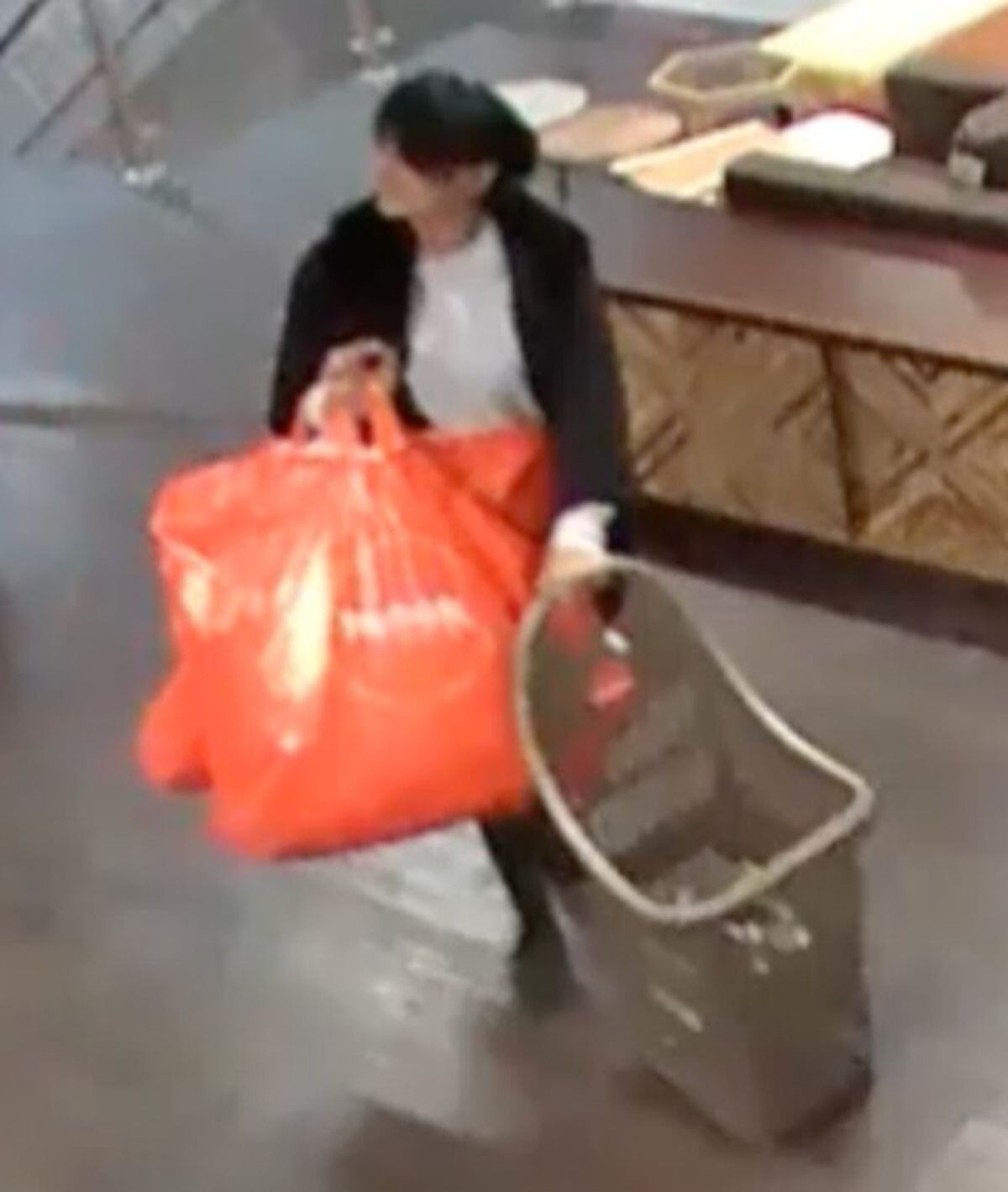 Narinder Kaur was caught on CCTV at a TK Maxx store as she defrauded the retailer. Photo: CPS