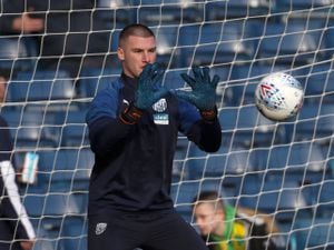 Sam Johnstone of West Bromwich Albion during the pre-match warm up.