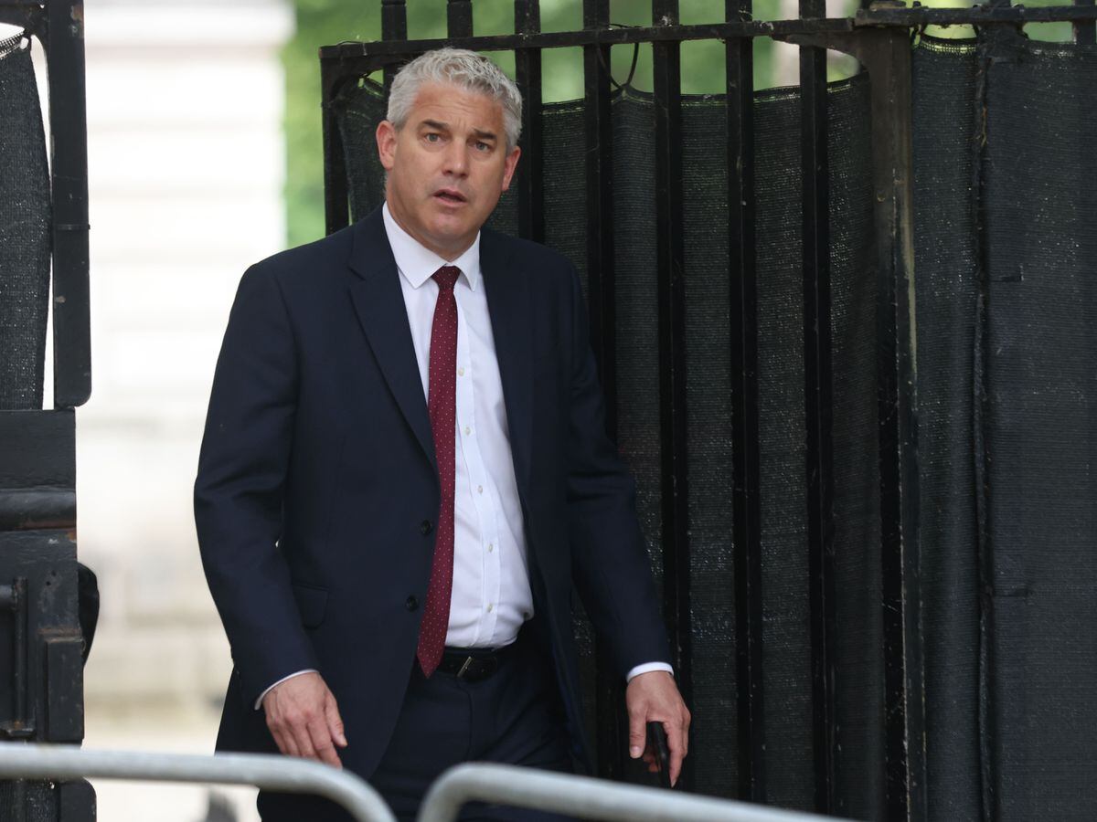 Steve Barclay arriving in Downing Street, London