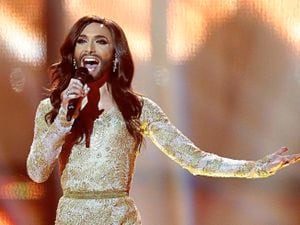 Looking great in a fabulous dress – Eurovision winner Conchita Wurst
