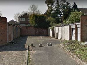 Disused garages in Laneside Avenue, Streetly. PIC: Google Street View