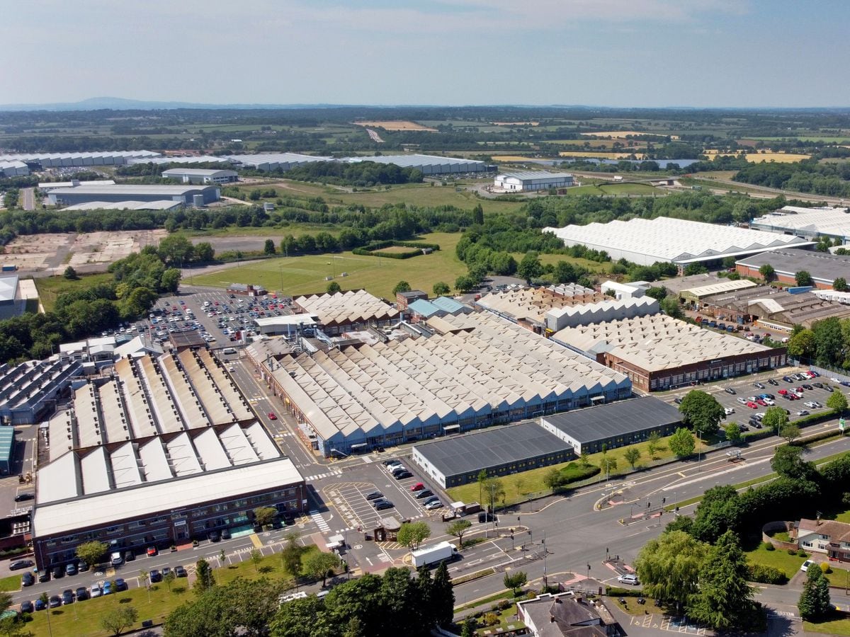 An aerial view showing Collins Aerospace's site on Stafford Road in Wolverhampton. Photo: Tim Thursfield