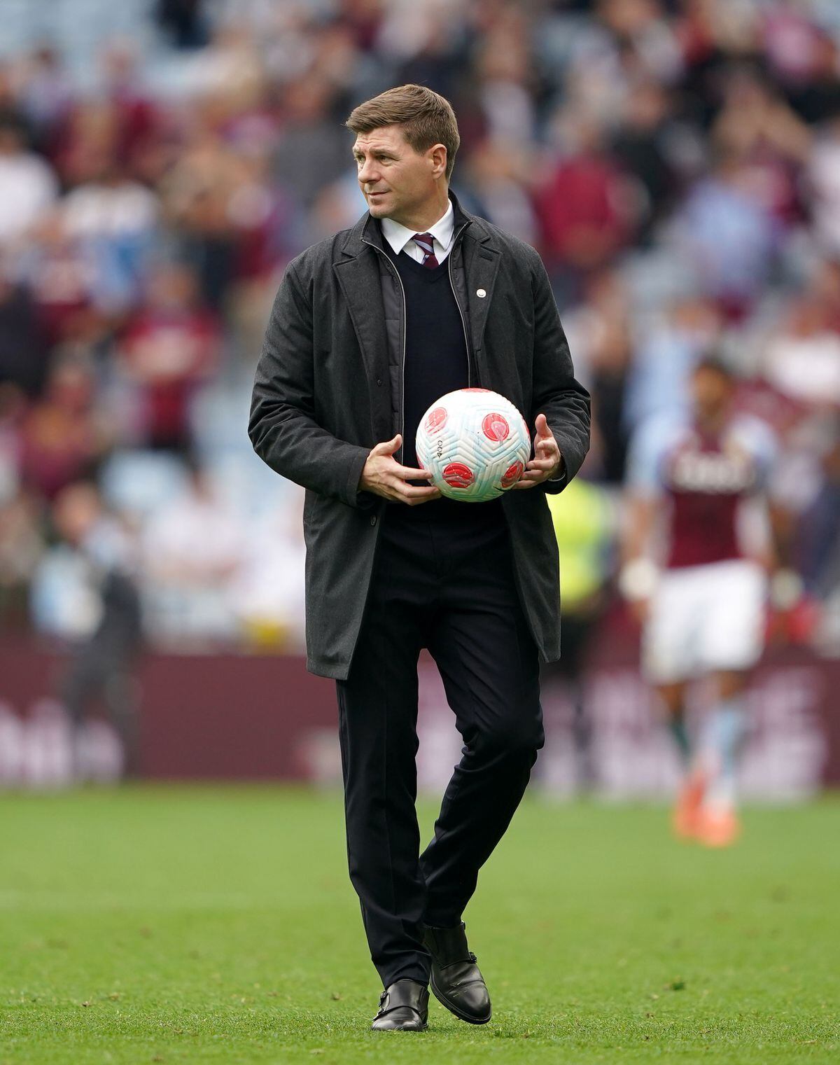 
              
Aston Villa manager Steven Gerrard after the final whistle following the Premier League match at Villa Park, Birmingham. Picture date: Sunday May 15, 2022. PA Photo. See PA story SOCCER Villa. Photo credit should read: Zac Goodwin/PA Wire.


RESTRICTIONS: EDITORIAL USE ONLY No use with 
unauthorised audio, video, data, fixture lists, club/league logos or "live" services. Online in-match use limited to 120 images, no video emulation. No use in betting, games or single club/league/player publications.
            
