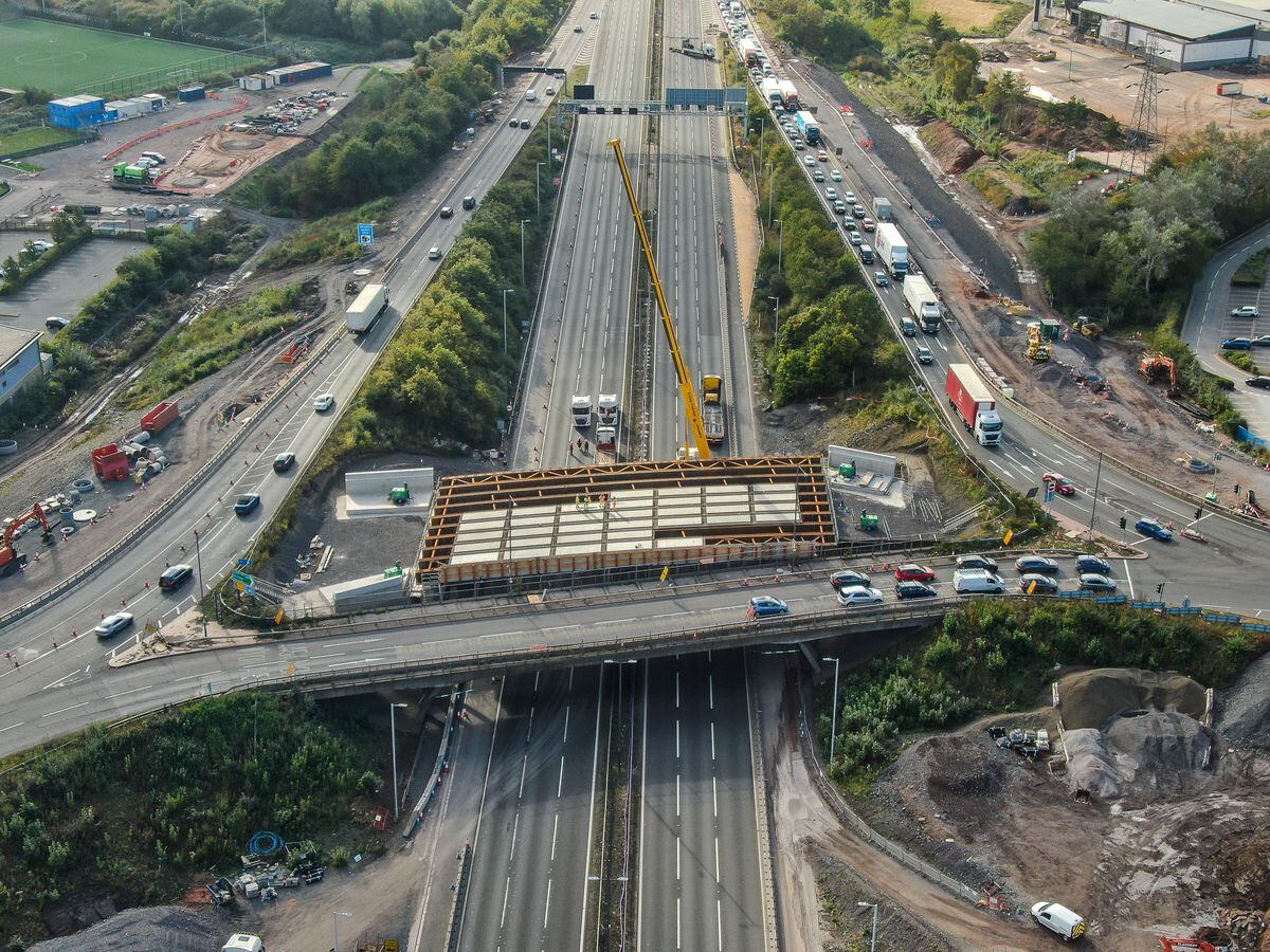 The works at Junction 10 of the M6 will include road closures over the next few weeks. Photo: Paul Turner