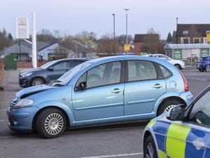 A Citroen believed to have hit the man was abandoned at Morrisons. Photo: SnapperSK