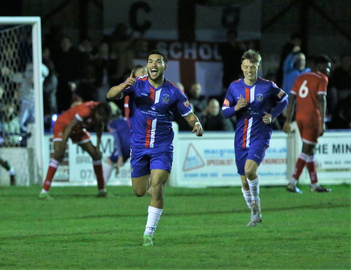 Chasetown defeated Walsall to reach the Walsall Senior Cup Final, Pictured is Kieron Berry (David Birt)
