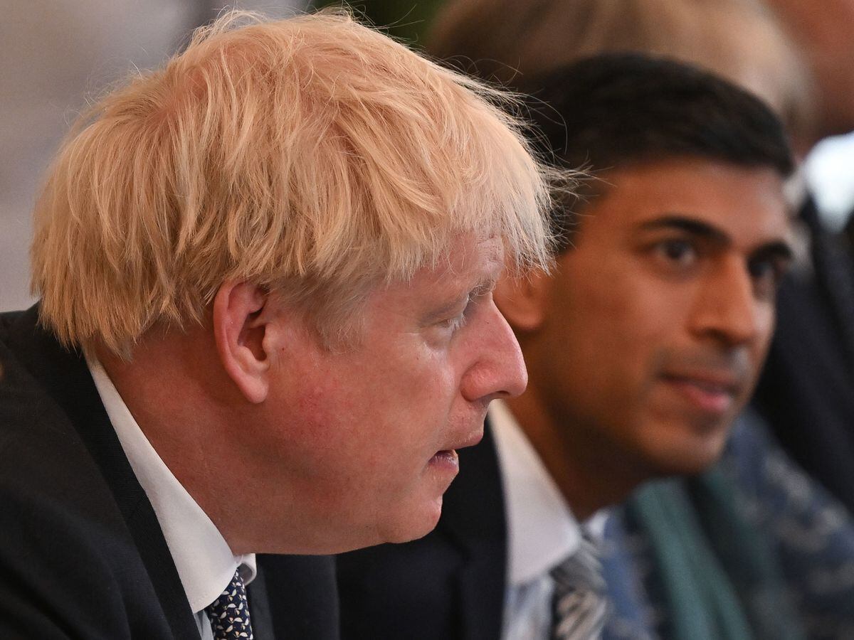 Rishi Sunak attended a Cabinet meeting with Boris Johnson on Tuesday morning