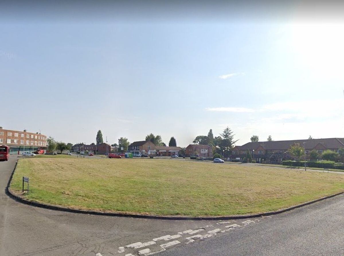 The open space in Bushbury where a proposed new medical centre could be built. Photo: Google Street Map