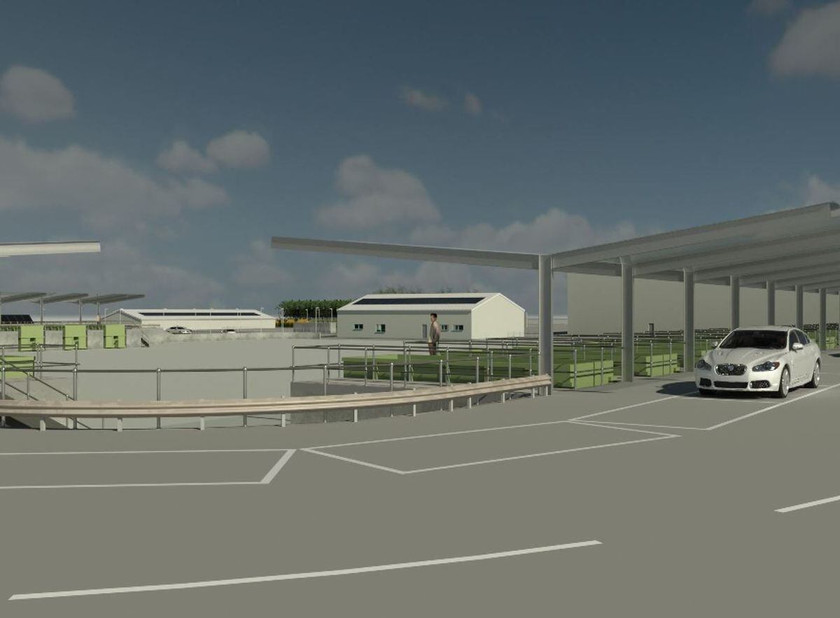 Artist impression of the proposed super tip in Middlemore Lane, Aldridge. PIC: Walsall Council