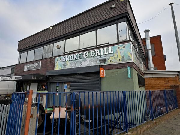 The fire broke out at Smoke and Grill in Bilston on Friday evening