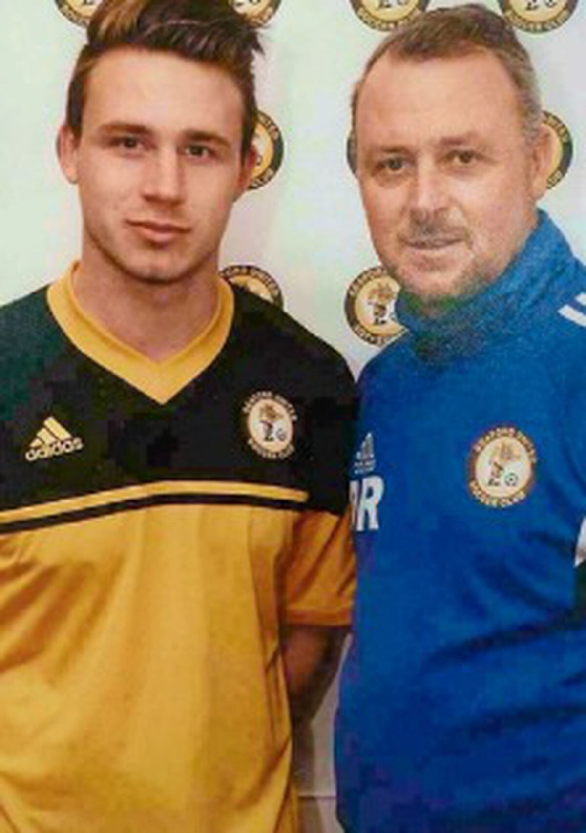 Roberts with his son Alex