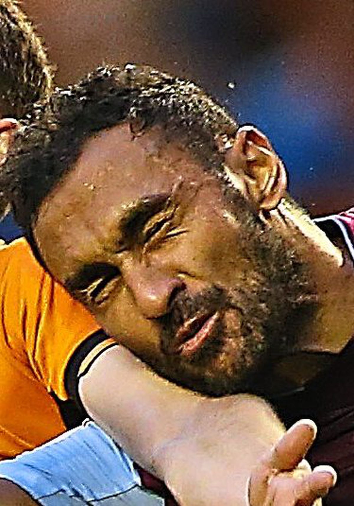 Ahmed Elmohamady in action against Wolves earlier this season.