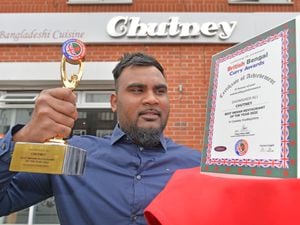  WOLVERHAMPTON COPYRIGHT TIM STURGESS EXPRESS AND  STAR...... 05/07/2022   Chutney Indian restaurant coseley won best restaurant in the area award in the British Bengal Curry Awards. Pictured is owner Jubz Ahmed...