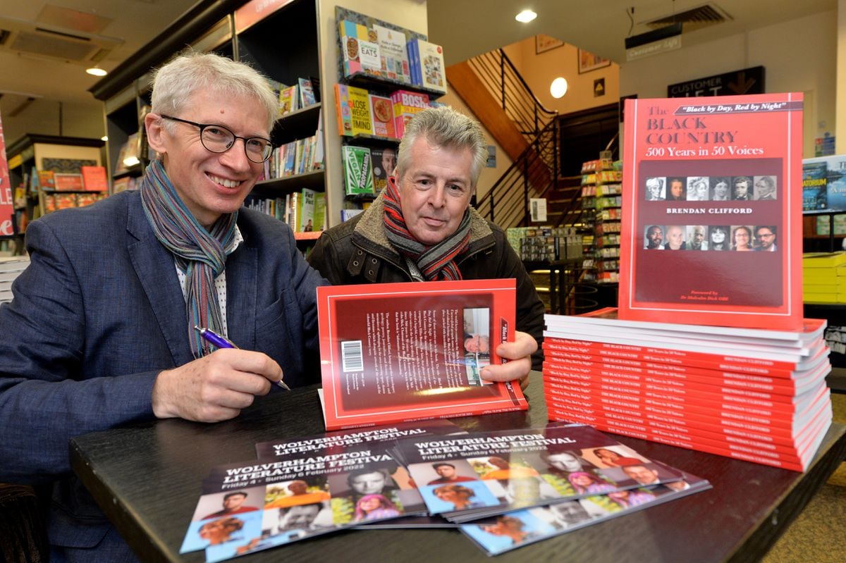 Brendan Clifford, author of The Black Country: 500 Years in 50 Voices, pictured with Andrew Maybury from Wolverhampton