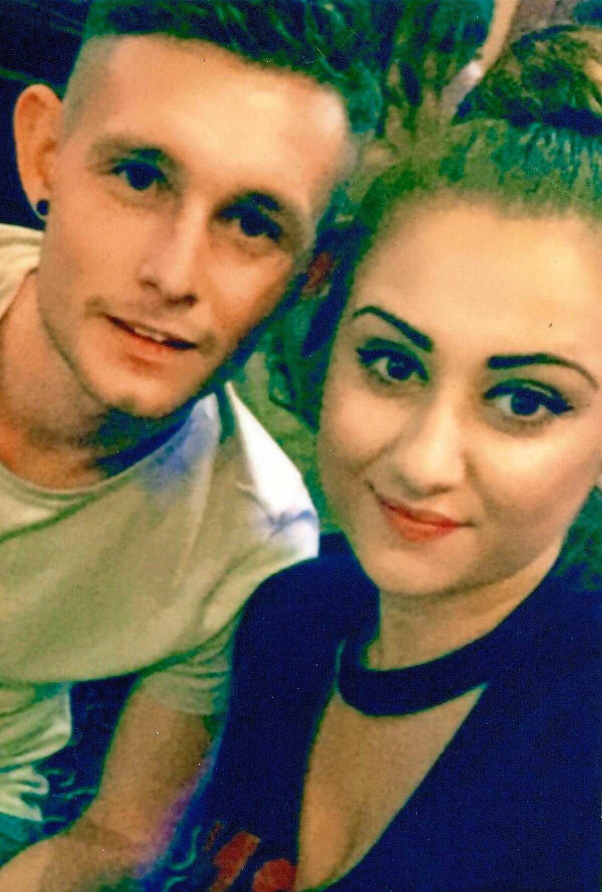 Ryan Passey, who was aged 24, with his girlfriend Paige Marsh-Roberts, 19