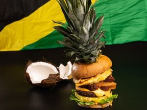 The Jamaican Burger brings all the tastes of the Caribbean